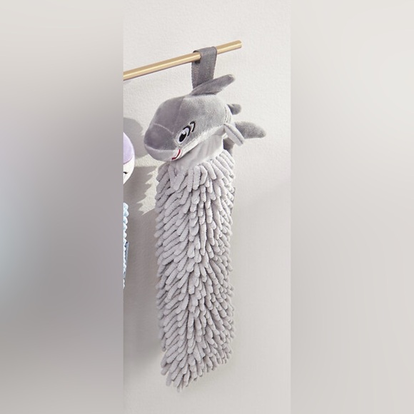 Norwex Kids Pet to Dry Chenille Hand Towel - Shark - Picture 2 of 5